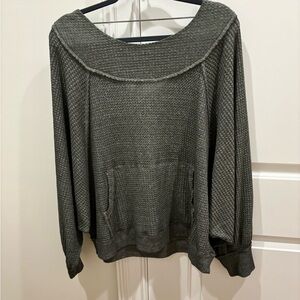 So cute and comfortable dolman sleeve with deep V in the back